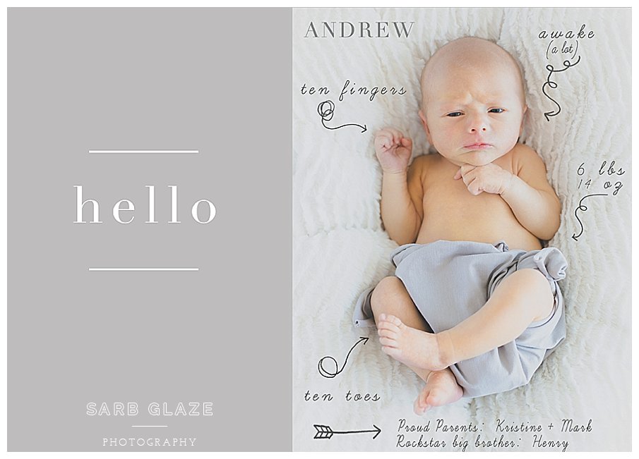 Hello from Andrew | Vancouver Newborn + Baby Photography